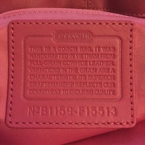 Coach purse authenticity