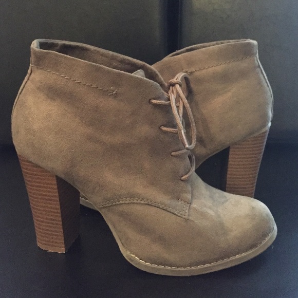 Light Brown Suede Booties!!