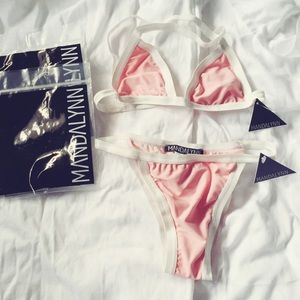 NWT Mandalynn Swim Set Light Pink Morgan Bikini