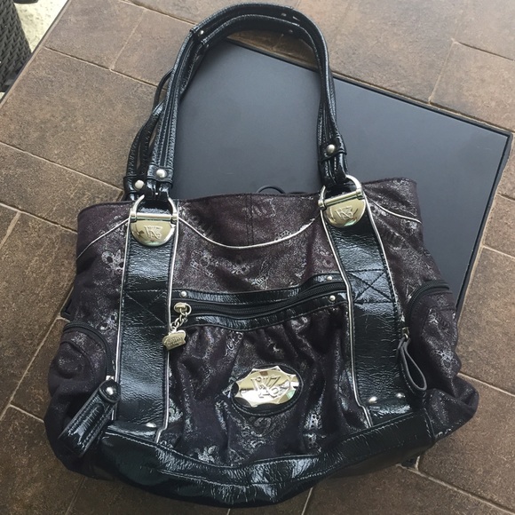 Black sparkle Kathy Van Zeeland bag