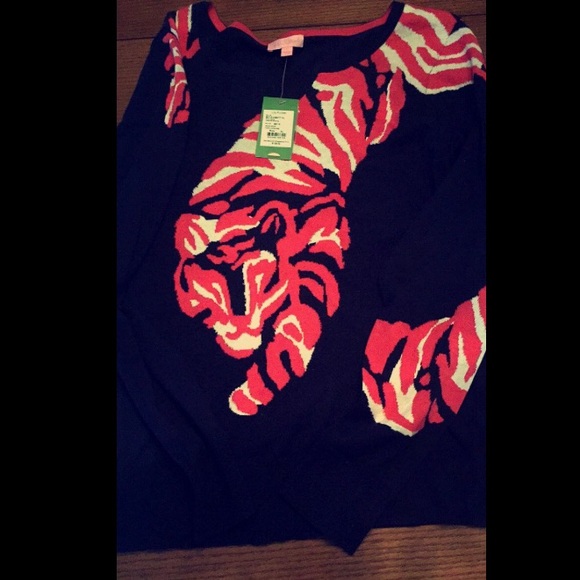 NWT Lilly Pulitzer tiger sweater