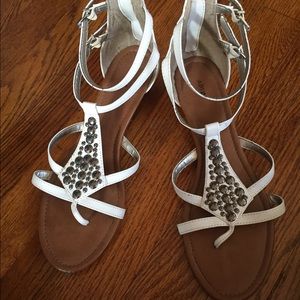 White sandals