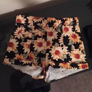 Sunflower High-Waisted Shorts