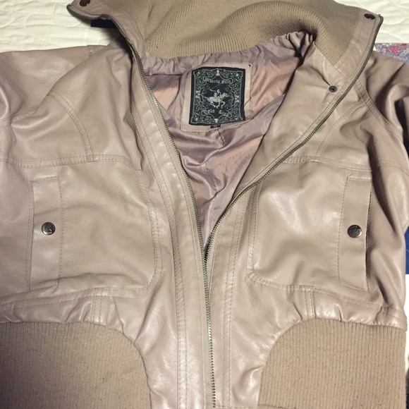 Leather coat
