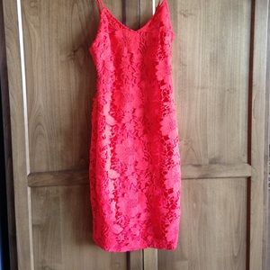 Red lace lulu strappy dress