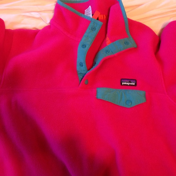 womens medium pink and teal patagonia size medium