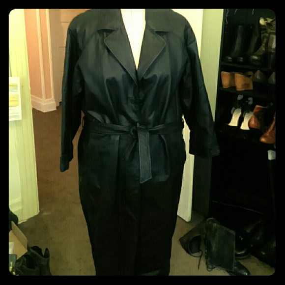 Full length leather coat!