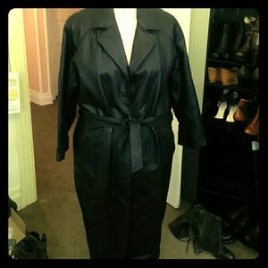 Full length leather coat!