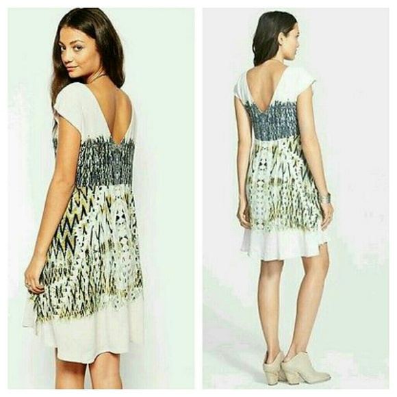 💣SOLD💥🌈 Free People Theodore babydoll Trapeze Dress - Picture 3 of 3