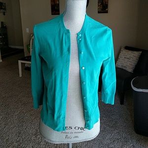 Blue JCrew Jackie Cardigan