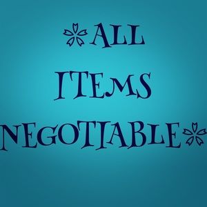 ALL ITEMS NEGOTIABLE