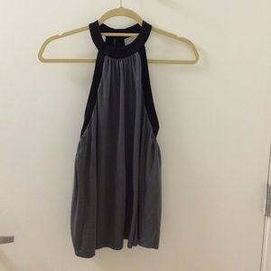 Zara open back blouse (cotton)