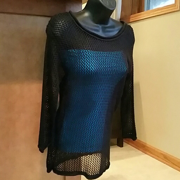 Open back black fishnet top! π π π NWTβ€ - Picture 2 of 4