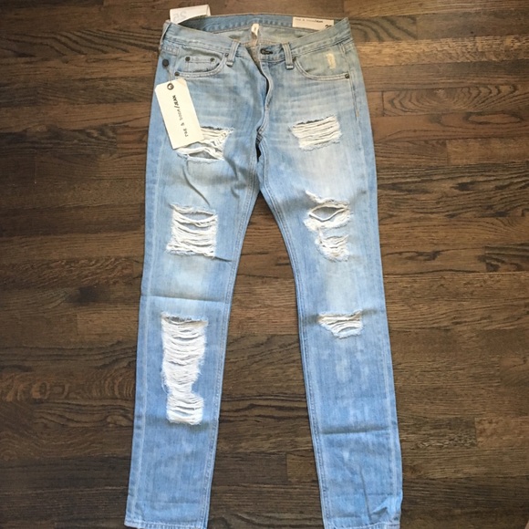 Rag Bone distressed boyfriend jeans