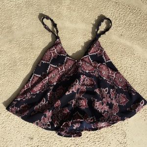 LA Hearts paisley crop tank