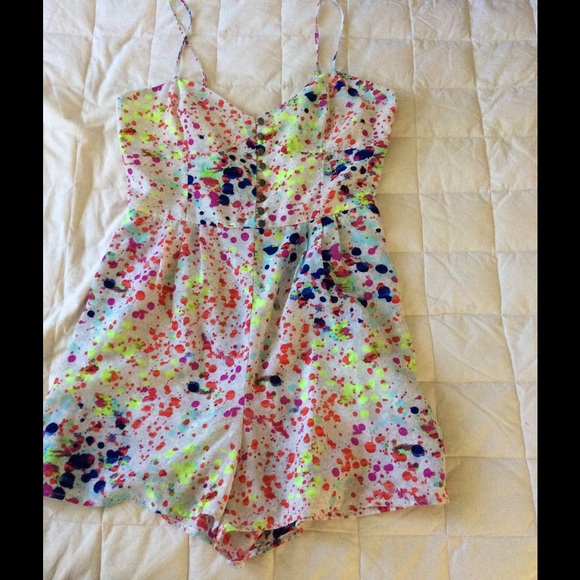 Neon colored romper