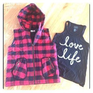 Plaid Vest