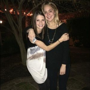 Young Fabulous & Broke asymmetrical tie dye tunic.