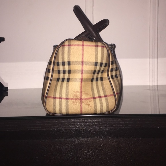 Authentic Burberry Canvas Bowling Bag - Picture 2 of 4