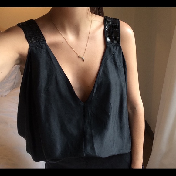 100% silk blouse- open back