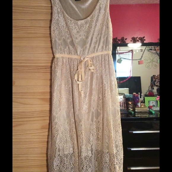 Tan Lace Dress (Rue 21)