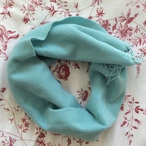 Pringle of Scotland Mint Wool Fringe Scarf