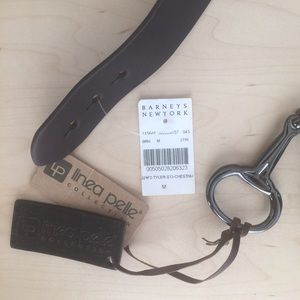 Choc. brown Linea Pelle "Tyler Harness" belt