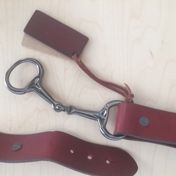 Linea Pelle "Tyler Harness" belt brick red - Med