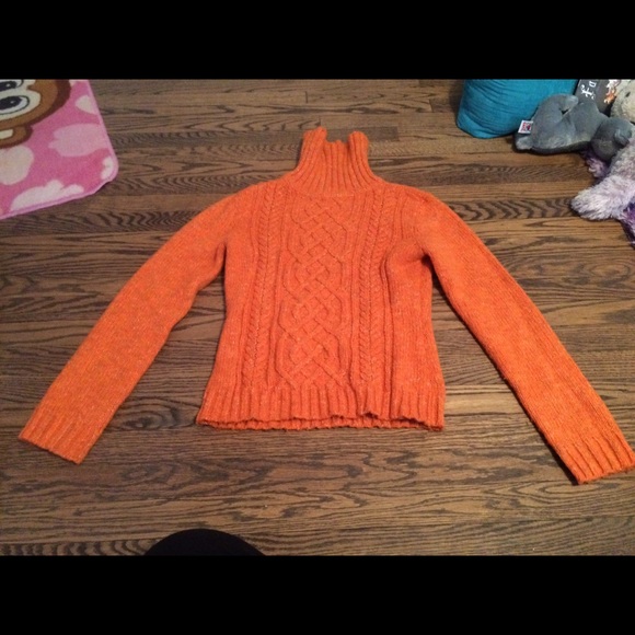 Orange New York & Company turtleneck sweater