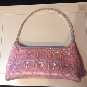 Pink Sequenced Purse