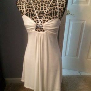 Sexy white bebe dress