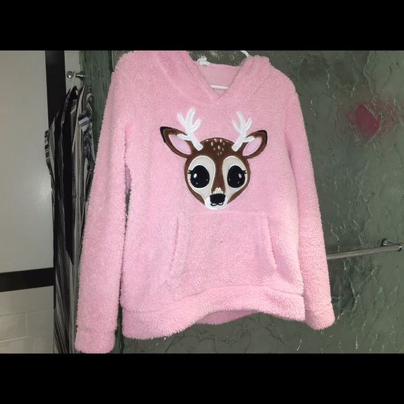 Pink Deer Comfy Hoodie