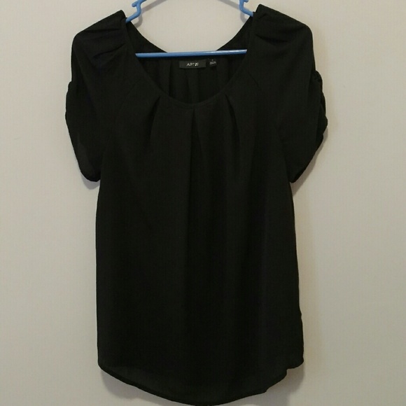 Apt. 9 Black Polyester Dress Shirt - Picture 1 of 3