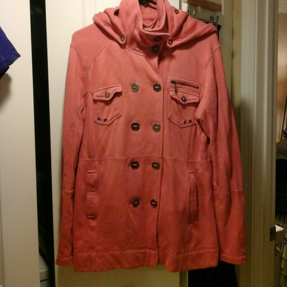 Hurley Double Breasted Cotton Jacket with hood