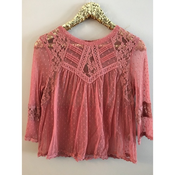 Free People Lace Top
