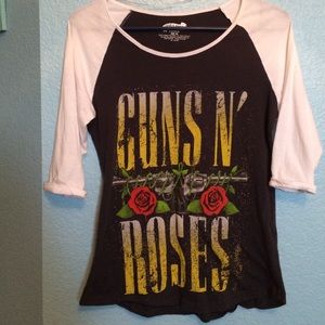 Cotton on Guns N' Roses baseball tee
