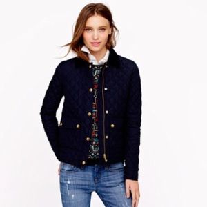 Medium JCrew quilted tack jacket.