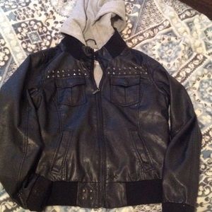 Faux Leather Jacket!!
