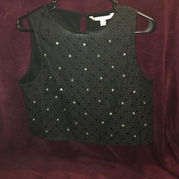 LAUREN CONRAD LONG CROPPED TEE