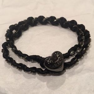 Juicy Couture Rhinestone Braided Bracelet