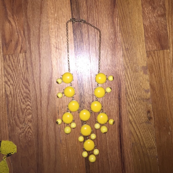 Yellow bubble necklace