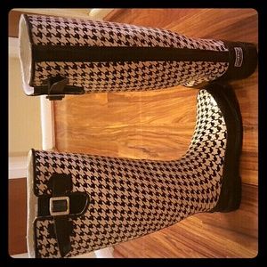 Sperry Top-Sider Houndstooth Rain Boots