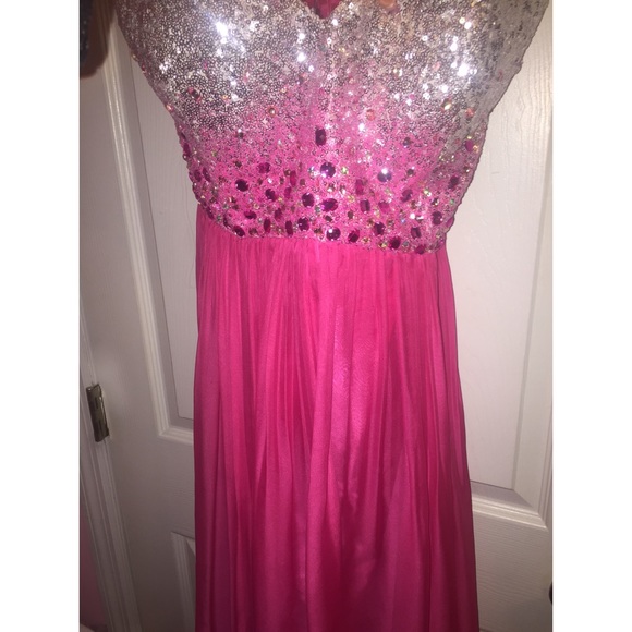 Fushia prom/formal dress