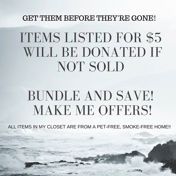 Items listed for $5 will be donated in February.