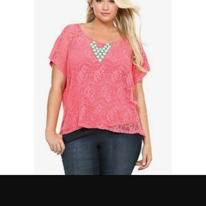 Adorable torrid lace top