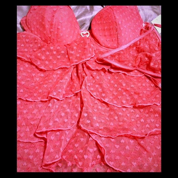 Sexy Red Baby Doll Teddy for Your Valentine!