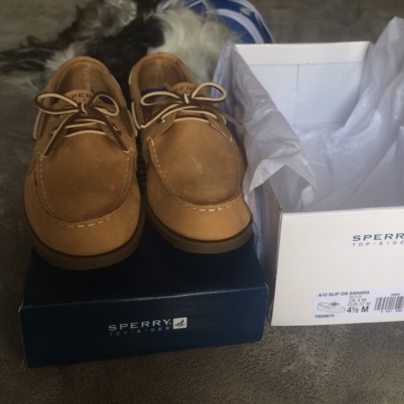 Youth sperry top sider boat shoes