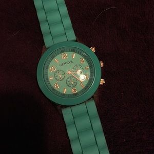 NEW SILICONE TEAL WATCH