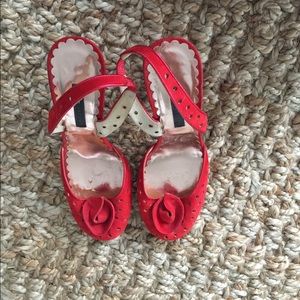Marc Jacobs Red Suede Heels