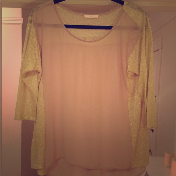 Gold detailed blouse